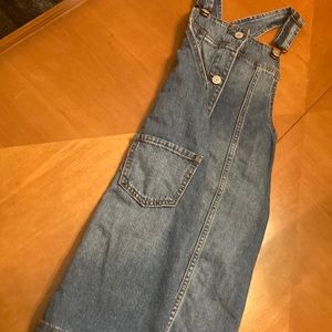 Gap, denim light blue overall dress.